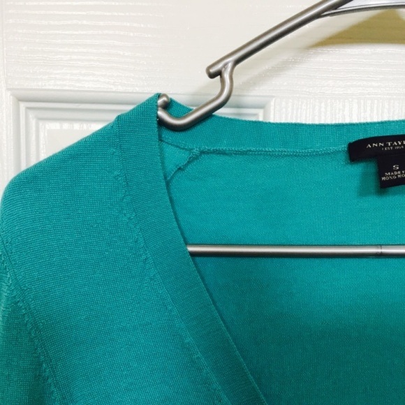 Ann Taylor Teal Sweater Cardigan - Picture 4 of 4